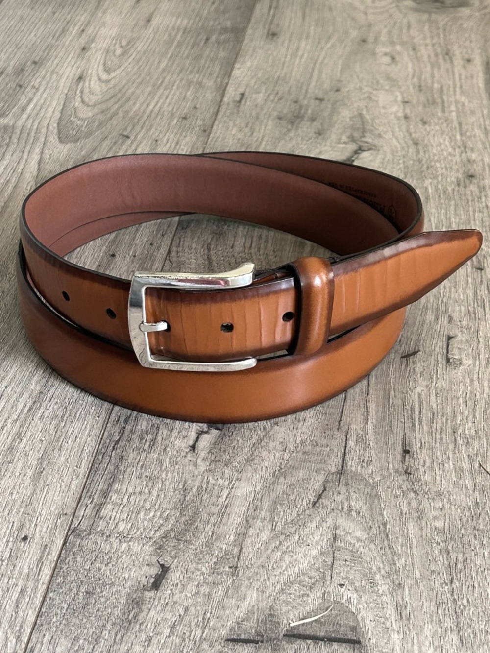 Allen Edmonds Brown Leather Dress Belt Size 42